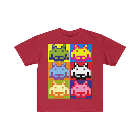 Space Invaders Pop Art Kids T-Shirt